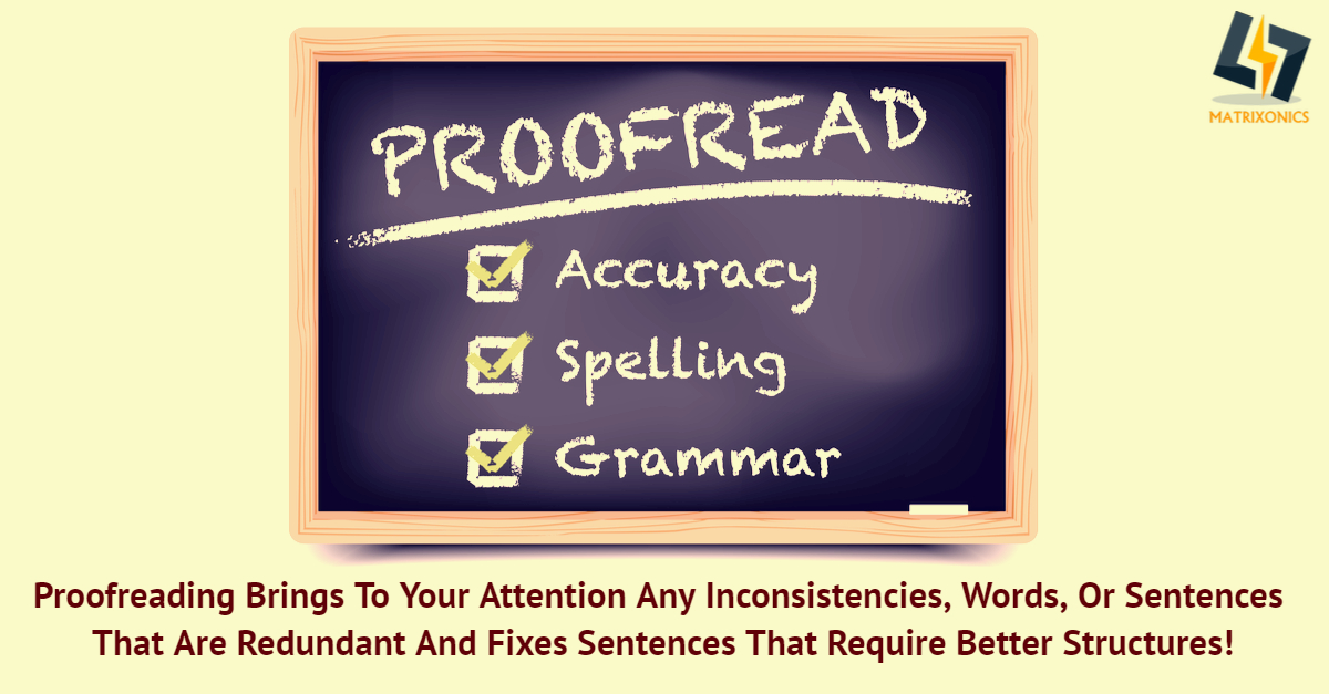 matrixonics's tweet photo. Proofreading brings to your attention any inconsistencies, words, or sentences that are redundant and fixes sentences that require better structure.
To know more, visit us at https://t.co/wtbb3snsL3
#Matrixonics #AuthorsServices #Proofreading #Articles #ResearchPapers #ZeroError https://t.co/cw4AVt198k