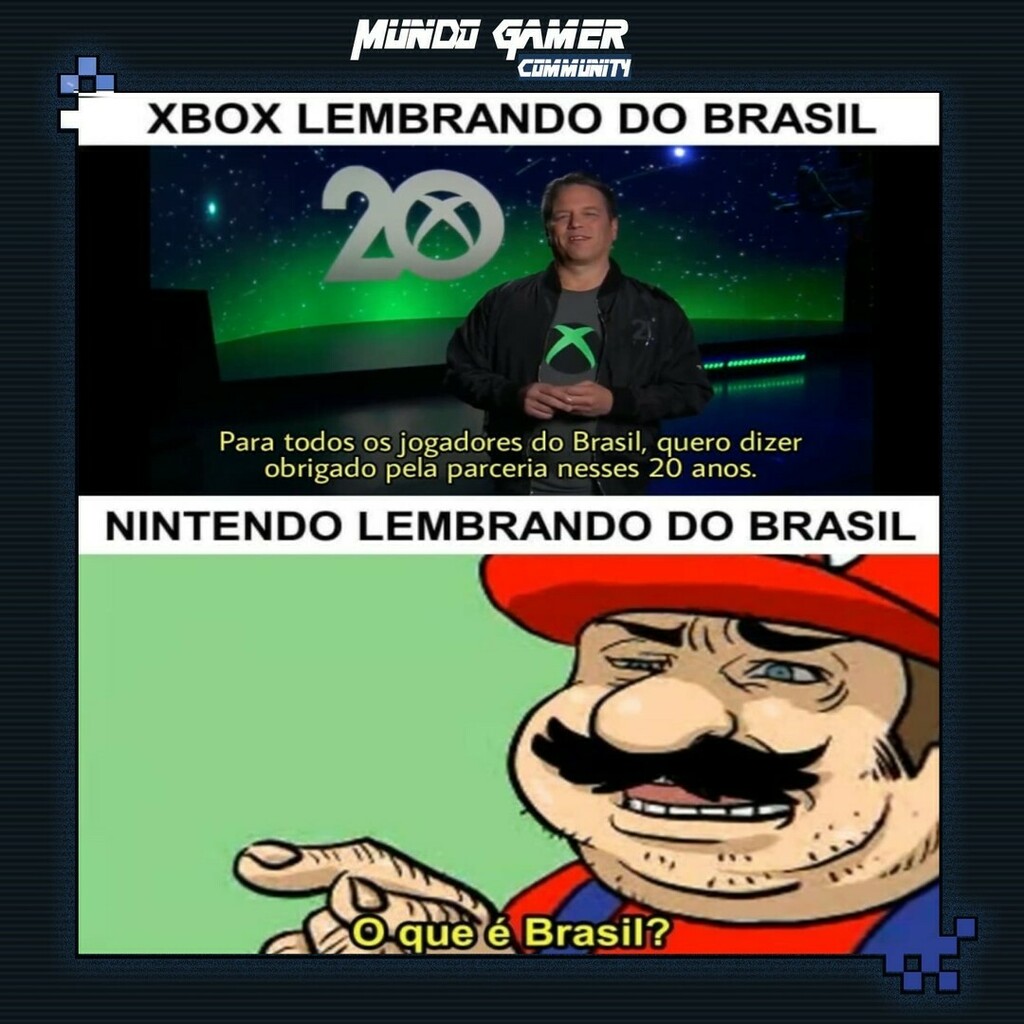 Memes gamer  Nintendo, Xbox, Piadas