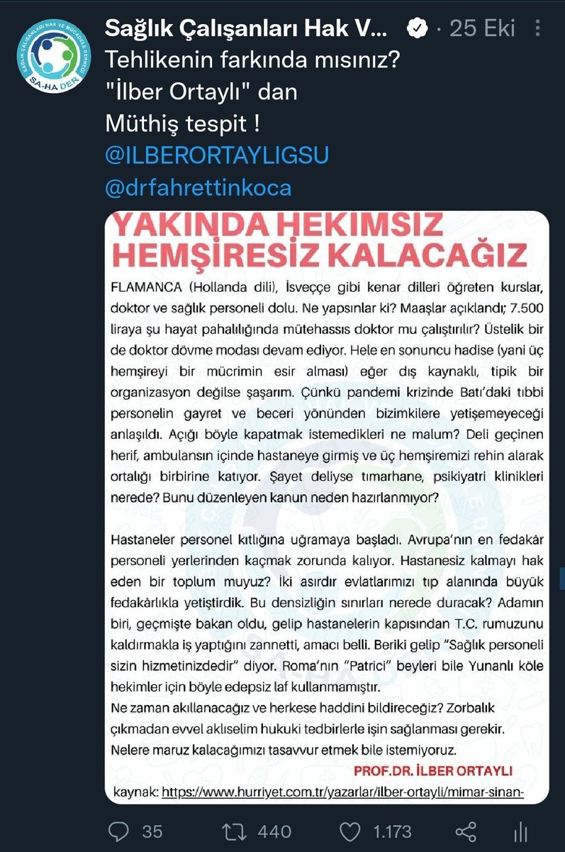 SahaDerya35's tweet photo. 5 Ekim @SaHaDernegi
25 Ekim @ILBERORTAYLIGSU
Uyardık.... 
Ve bugün
👇👇👇👇👇 
#SağlıkçıGrevde https://t.co/0lugRFiOoC