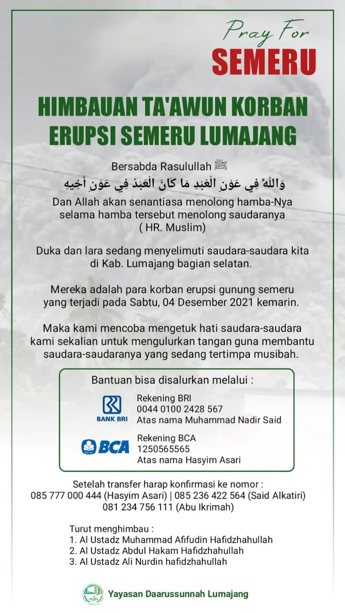 agusrudial's tweet photo. Bismillah
Masih membuka saluran bantuan https://t.co/qNwkJt9VsN