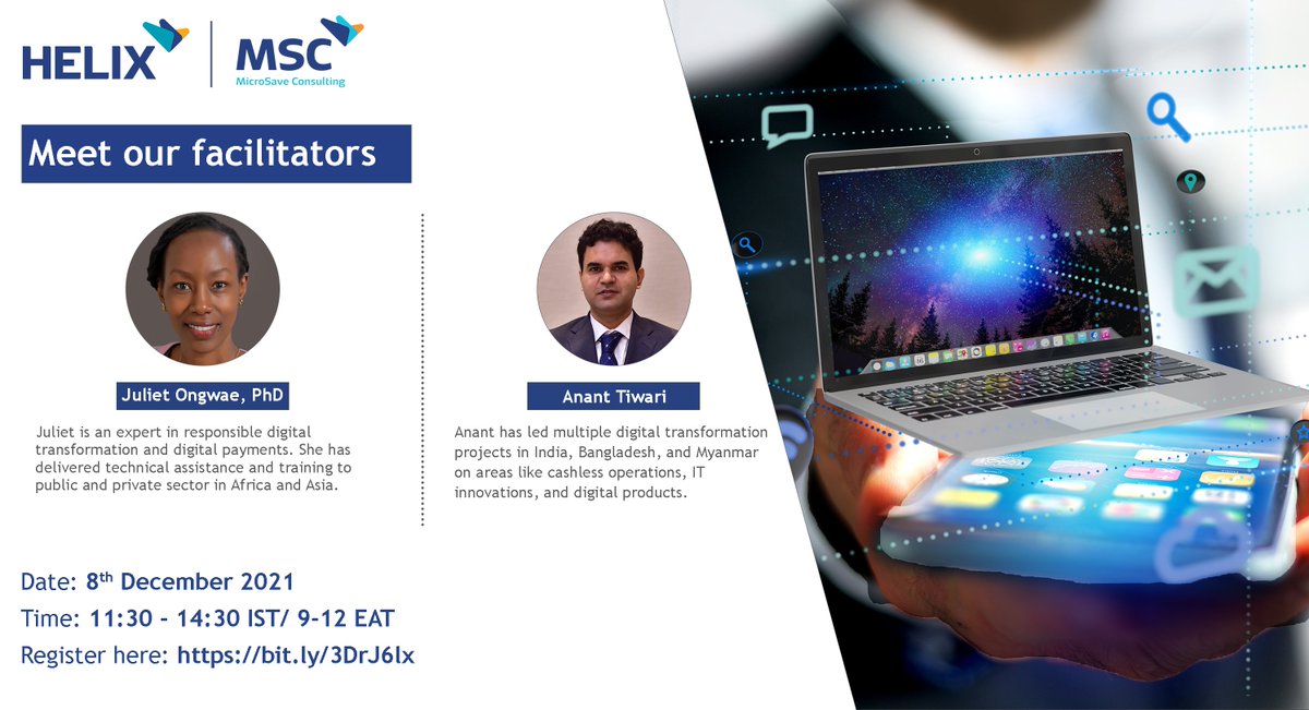 MicroSave's tweet image. Our FREE training👉 bit.ly/3DrJ6lx will provide an overview of the importance of #digitaltransformation for financial institutions to survive and remain relevant during and after #COVID19. Can you afford to miss out? @HelixInstitute @MicroSave