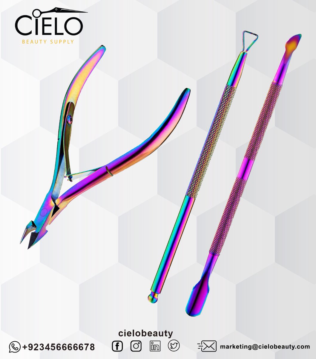 Cielonaz1's tweet photo. Professional Quality Nail Tools 

For more details,
marketing@cielobeauty.com https://t.co/z55IVJIpN2
