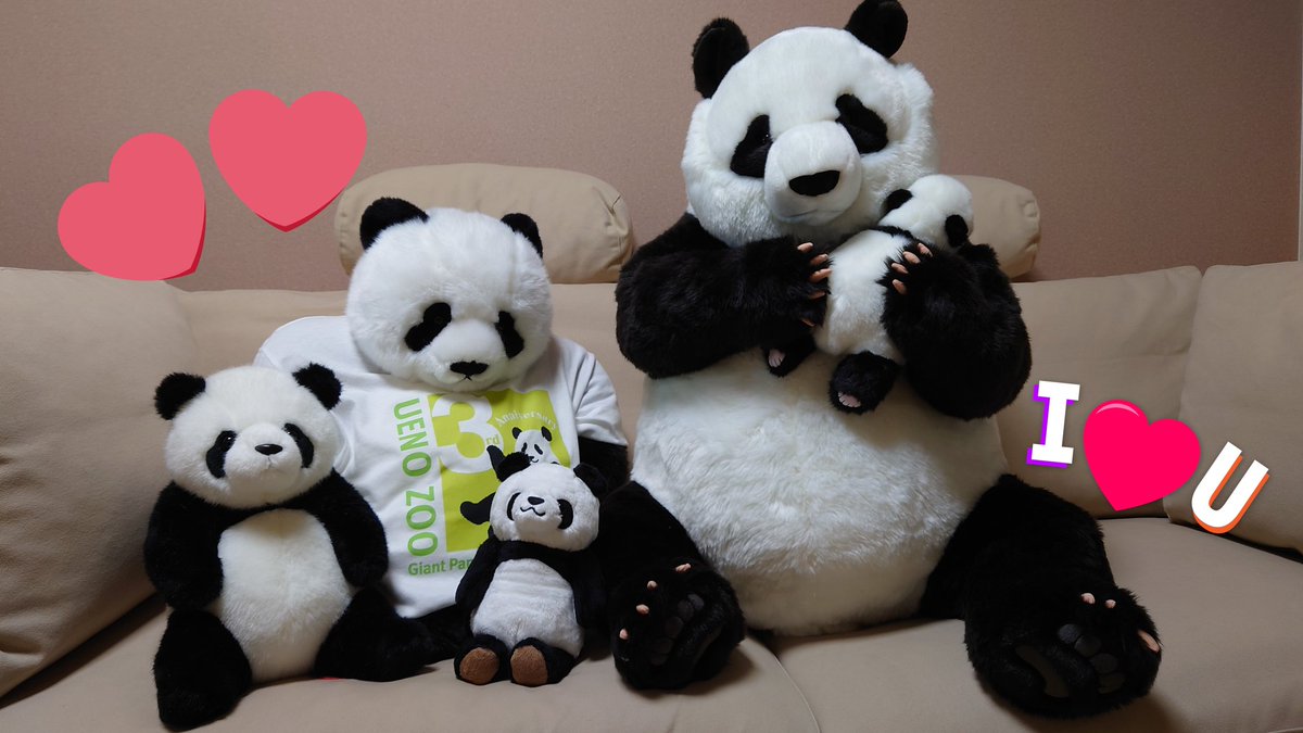 ピクニックワールド さるパンダ被り物 4兄弟⁈ ピクニックワールドさる