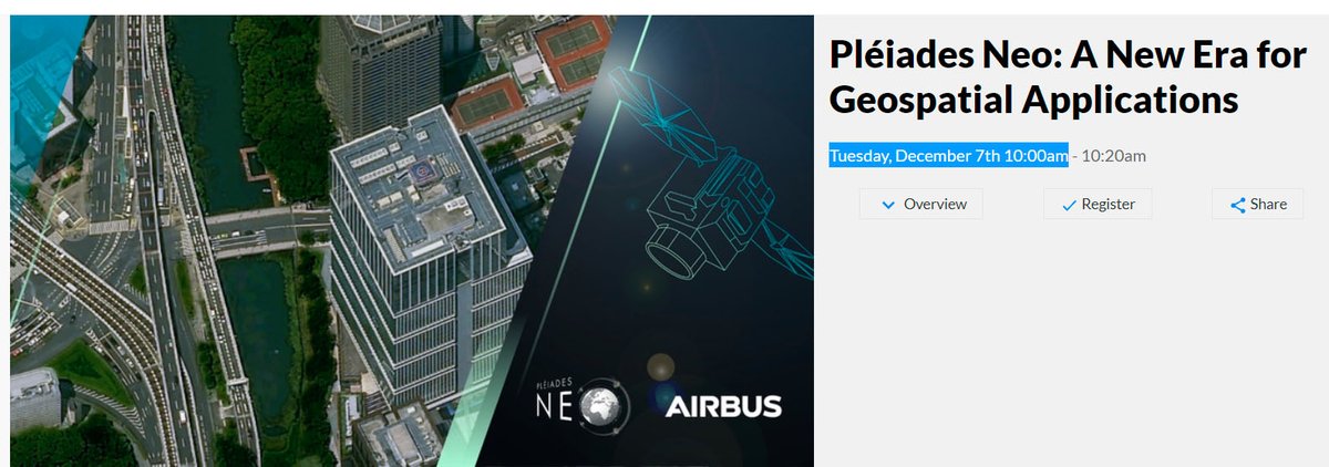 directionsmag's tweet image. You have one day left to register! Join us for &quot; #PléiadesNeo: A New Era for #GeospatialApplications&quot; TOMORROW! Learn how to access a new source of 30cm #satelliteimagery.
ow.ly/kAgf50H37hO