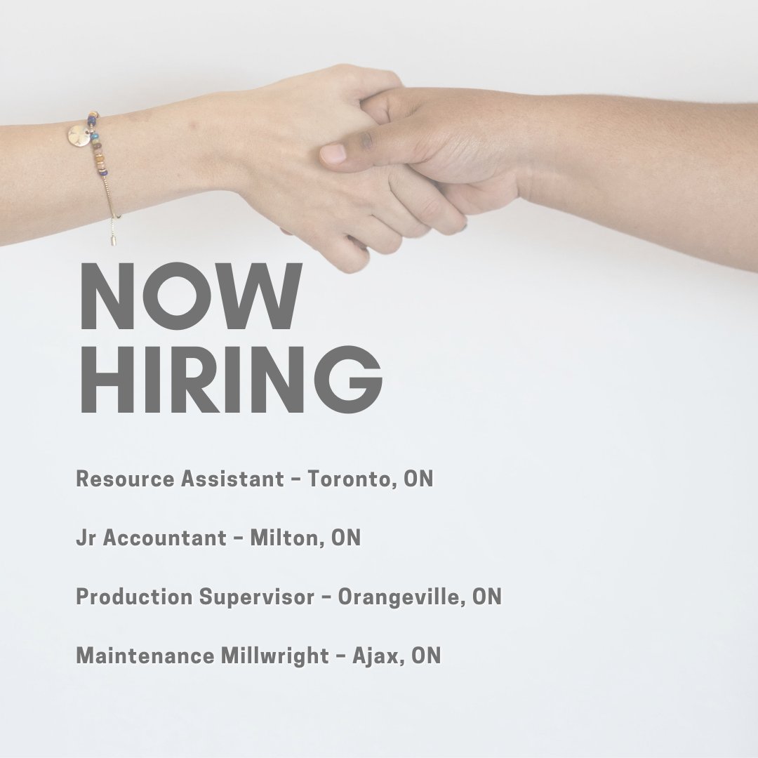 3StepRecruit's tweet photo. Help us seal the deal! Now hiring for the following positions - if you have what it takes, please apply within. 

#job #jobs #hiringnow #worktoday #workit #torontojobs #milton #orangeville #ajax #letsdothis https://t.co/bZZm2c9vcf