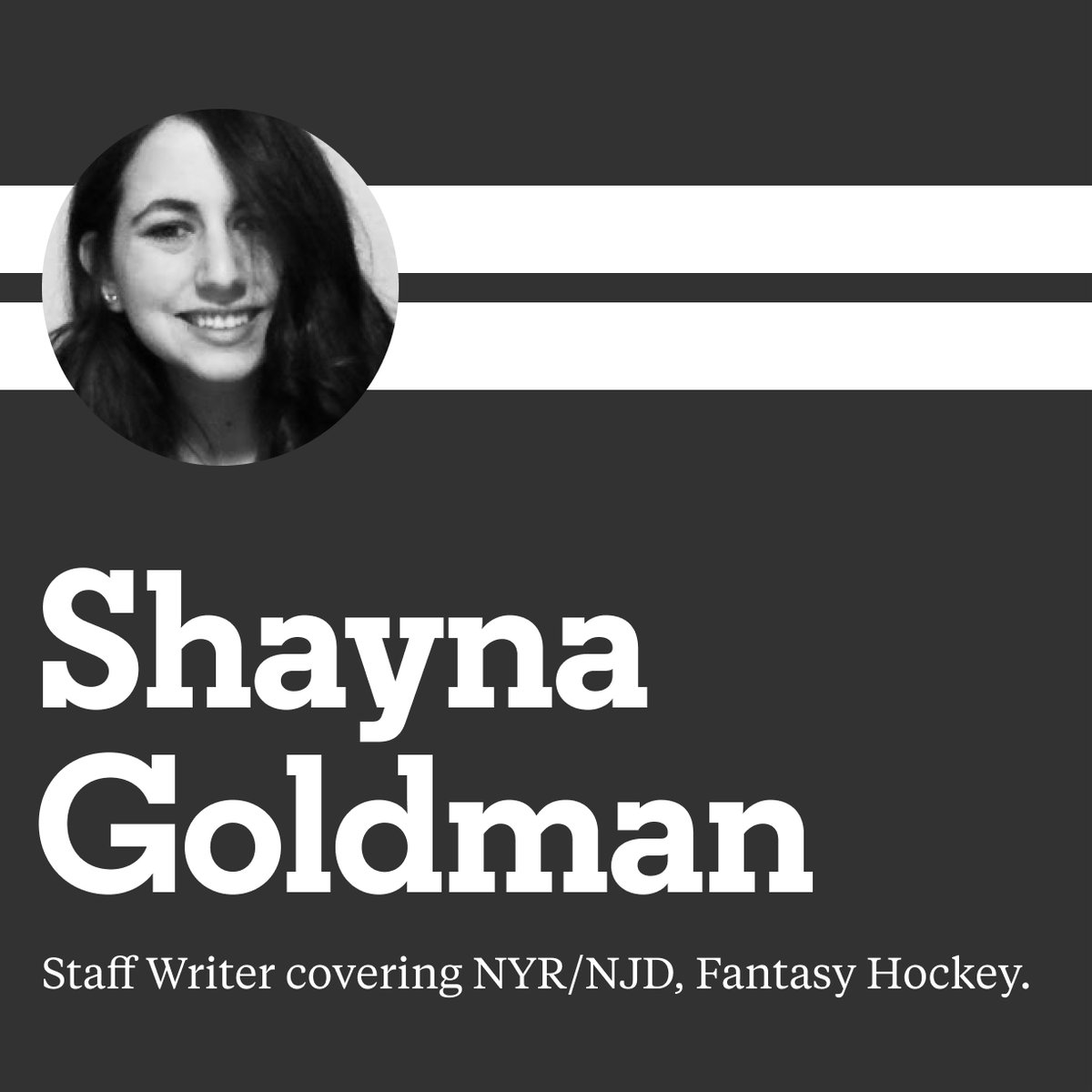 TheAthletic's tweet photo. We're thrilled to announce a flurry of @TheAthleticNHL roster moves!

🏒 @hayyyshayyy: Staff Writer, NJ Devils/NY Rangers + Analytics + Fantasy
🏒 @cmasisak22: Staff Writer, San Jose Sharks
🏒  @KKurzNHL: Staff Writer, NY Islanders 

Follow them and @TheAthleticNHL for more. https://t.co/ajpmIfleLV