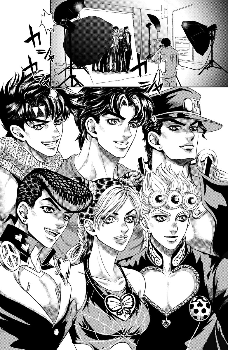 ㊗️JOJO 6部アニメ放映
『ジョースター・オールスター』
「やっと私の出番ね」
ジョースター家1番の男前❗️徐倫ちゃんのすべてがカッコよかった‼️
以前描いたものに徐倫ちゃんを参加させてみました。
※最後の1枚は模写です 