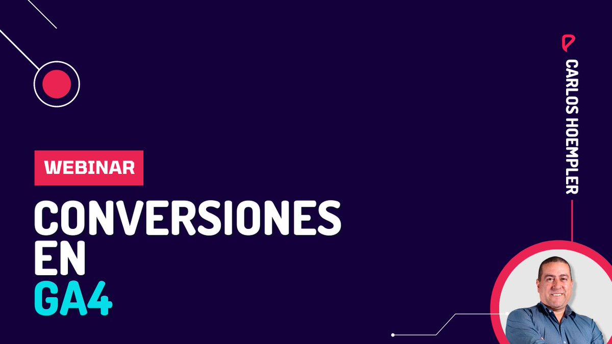 NegzyGo's tweet photo. #Webinar: Conversiones en GA4 💜 - https://t.co/Khwd75wOgG
#MarketingDigital con #CeroHumo https://t.co/U48Z9GKSYK
