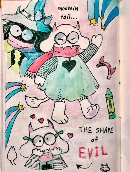 I think ralsei should have a moomin tail, as a treat 