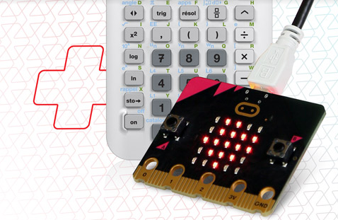 Connectez votre carte BBC micro:bit à la TI-83 Premium CE Edition Python et les calculatrices TI-Nspire™ CX II-T. 
En savoir plus : education.ti.com/fr/enseignants…

#Calcuso #TexasInstruments #microbit #calculatrices #enseignants