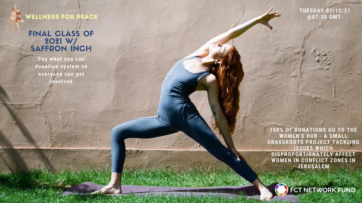 Join us for our very last yoga class for 2021!! Everyone is welcome, pay what you can and all proceeds go to The Women's Hub ✨
Sign up here: eventbrite.co.uk/e/wellness-for…