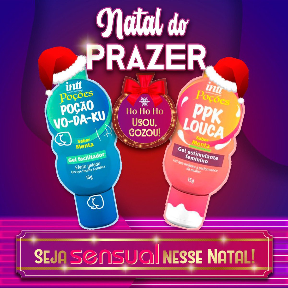 SensualStore1's tweet photo. NATAL DO PRAZER! 🎄  Ho Ho Ho a SENSUAL chegou. 🎅   Um kit pensado pra você presentear quem merece muito prazer. 🔥  ☑️ Vo Da Ku: Dessensibilizante Anal, que gela o cool. 👌🏻 ☑️ PPK Louca: Estimulante que esquenta e gela, juntamente com vibrações e pulsações. https://t.co/JtVGb9b29y