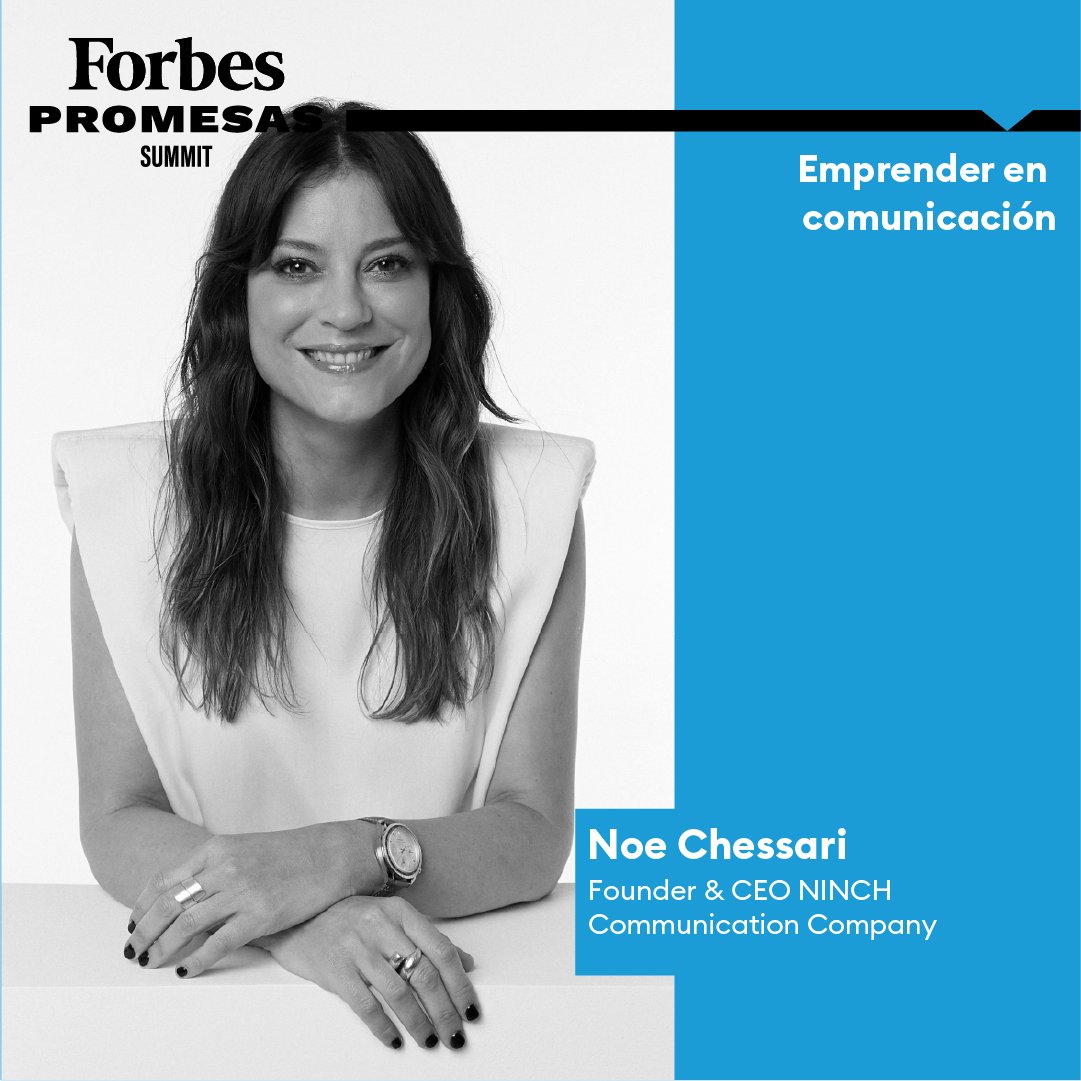 Mañana martes 7/12 a las 12.30 hs no te pierdas a Noe Chessari en #Forbes #Promesas Summit, en un mano a mano con <a href="/LauMafud/">Laura Mafud</a> para hablar de nuevas formas de #comunicación y #liderazgo.👉Seguí el evento en vivo desde las 10 hs por forbesargentina.com