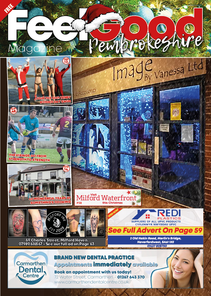 It's out and about across Pembrokeshire right now!  The whopper of a Christmas edition! Pick up yours today.