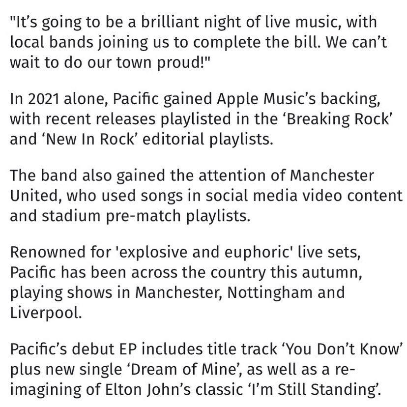 pacificofficial's tweet image. Read all about it! 🗞 Big love to @NorthwichNews &amp;amp; @JessicaFWG for the beaut write-up on our gig this Thurs night at @saltydogpub 🖤 Can’t wait to bring our #youdontknowpacific tour to the homeland!! 🛸

GRAB TICKETS NOW 👉 bit.ly/3xVnFY4