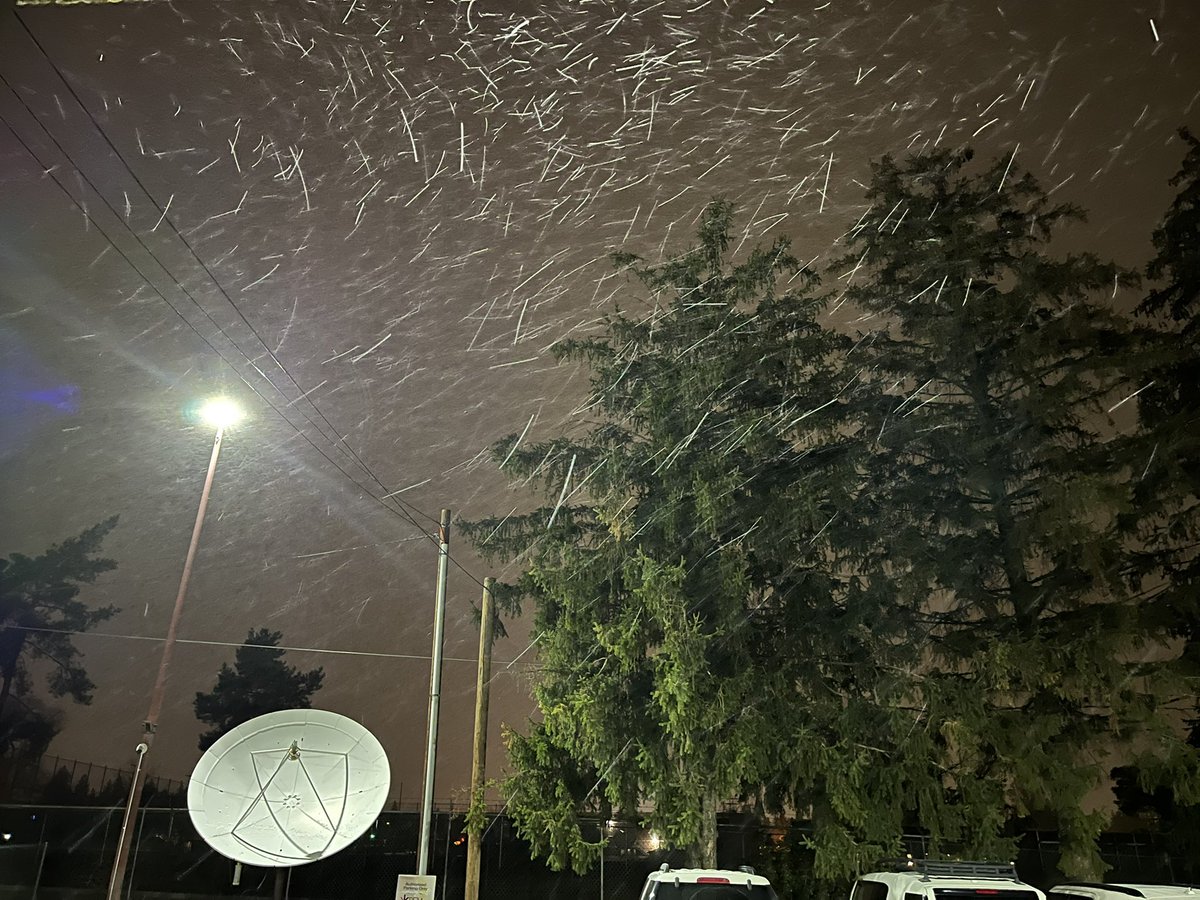 Starting to come down up here at the KREM2 studios on top of the south hill.  #upwithkrem