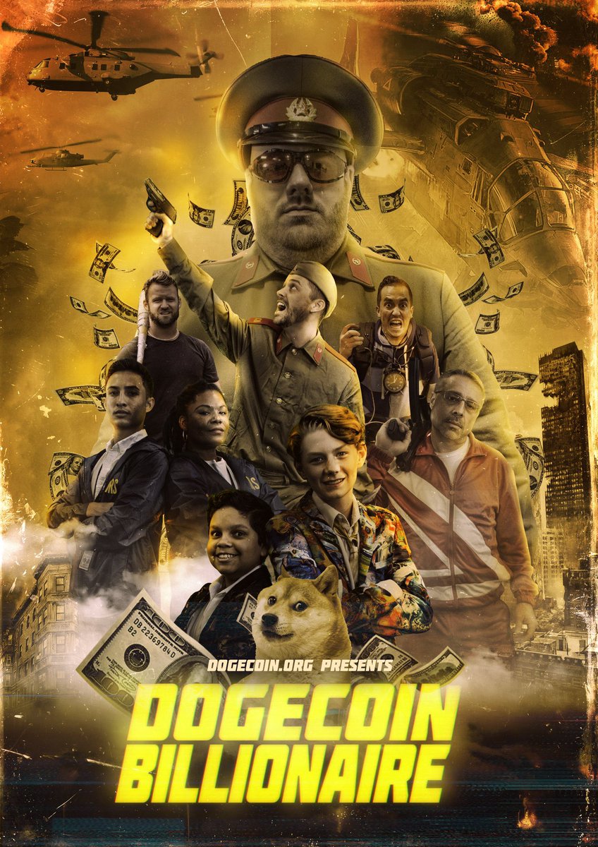 TDogewhisperer's tweet photo. Did you know an action packed real deal movie about #Dogecoin is coming soon? It’s called “Dogecoin Billionaire” 

Much fun! Much entertainment!

Here’s the trailer:

https://t.co/Hb9WesNSMR

It’s made by @dogecoinorg https://t.co/2YkdWMh0li