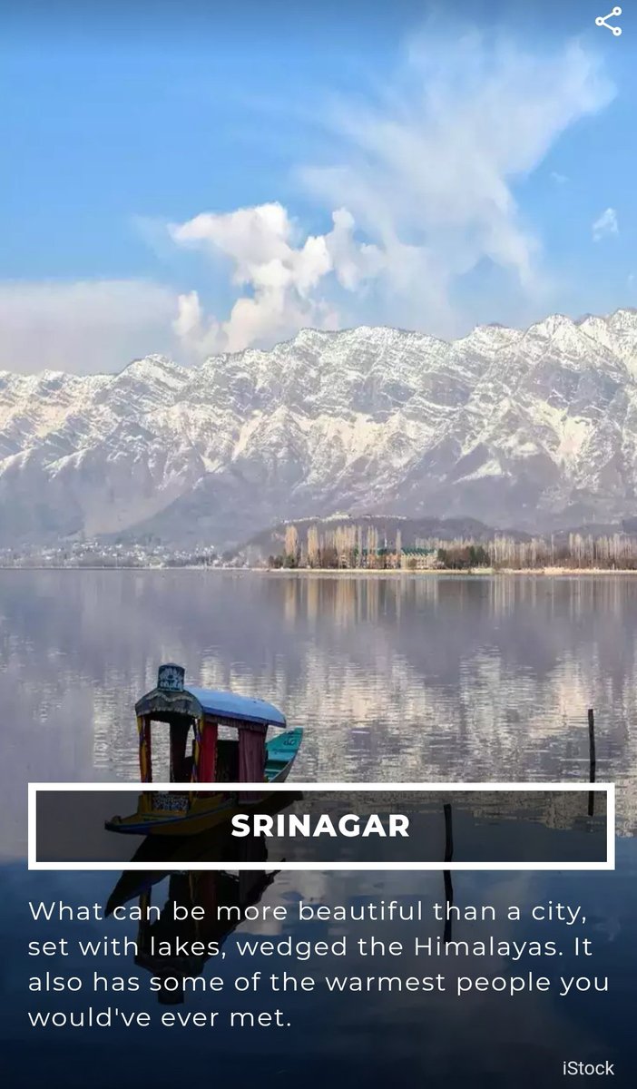 JandKTourism's tweet photo. Srinagar rated as one of the 10 most beautiful cities in the world.
#winterinkashmir #wintergoals 
@diprjk @OfficeOfLGJandK @JammuTourism @indiatimes @timesofindia @tourismgoi @incredibleindia 

https://t.co/EkOHJPRCA8 https://t.co/KKVy1iKW2d
