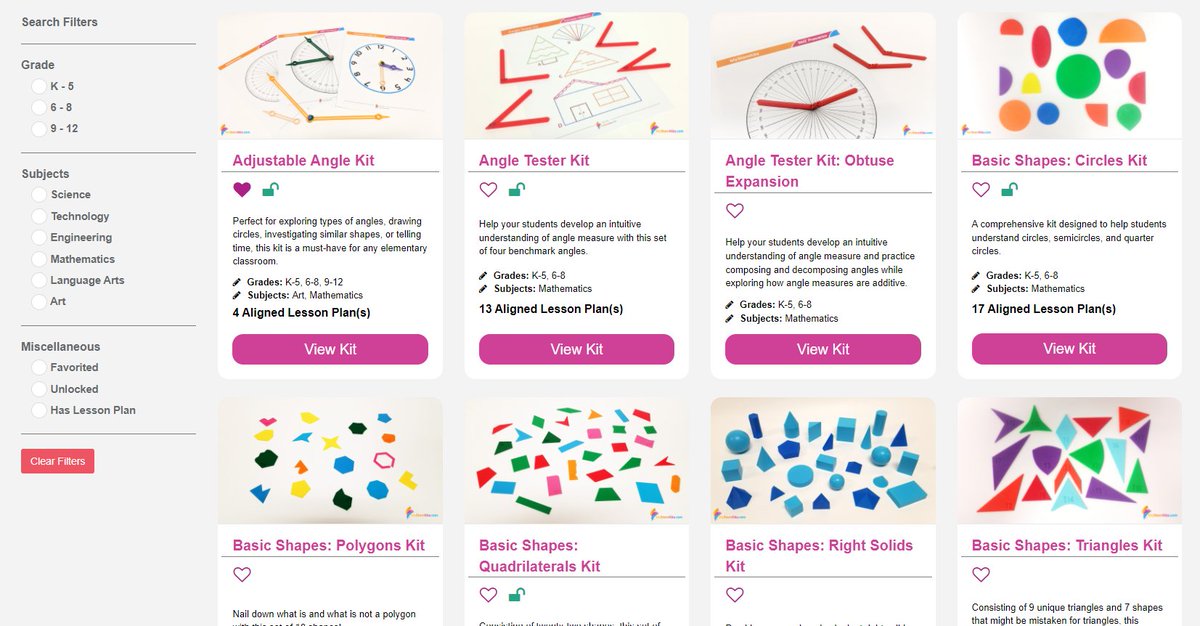 Are you an #elementary teacher gearing up for #geometry next semester? Start printing now-we have dozens of #3Dprinted resources you can make in your own classroom - paired with standards-driven lesson plans! MyStemKits.com #mathchat #math #earlyed #shapes #3Dprinting