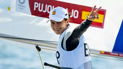 depominoritario's tweet photo. ⛵ Vela l Mundial Laser 🇴🇲

Cristina Pujol (🇪🇸) acaba en 10° posición el mundial tras haber soñado con la medalla 🏅

🔸 A seguir luchando porque el láser radial si estará en los próximos JJOO. El oro 🥇 ha sido para Plaaschaert (🇧🇪) #TeamESP https://t.co/5mILUIL3qX