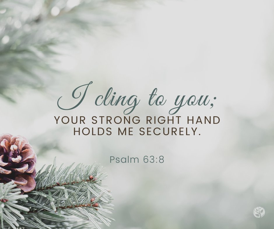 TeamTrueVine's tweet photo. I cling to you; your strong right hand holds me securely.
- Psalm 63:8 NLT

#VOTW #verseoftheweek #teamtruevine https://t.co/ImxUUAn8B7
