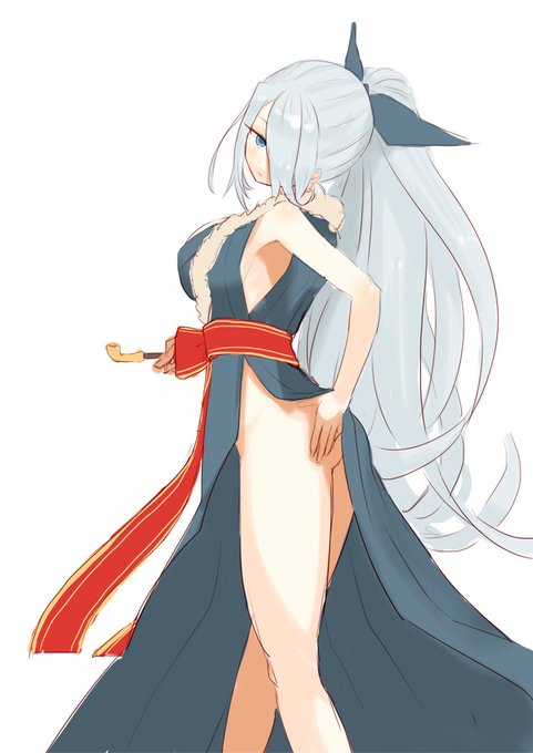 スリット入れてみた。

#式姫お絵かき60分一本勝負
#知流 