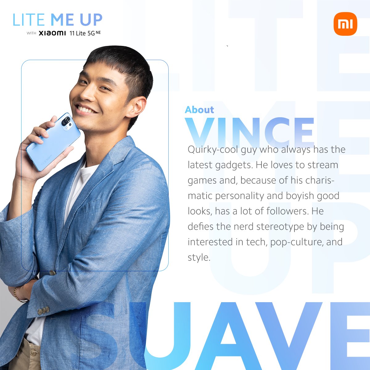 WilliamLuXiaomi's tweet photo. Check out this cool campaign from @MiPhilippines called #LiteMeUp, a four-part series featuring four of our Xiaomi Fans from the Philippines. Check out how the #LiteCrew show off their style with #Xiaomi11Lite5GNE. https://t.co/qZJESZv4wx