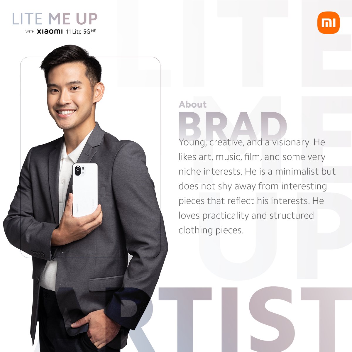 WilliamLuXiaomi's tweet photo. Check out this cool campaign from @MiPhilippines called #LiteMeUp, a four-part series featuring four of our Xiaomi Fans from the Philippines. Check out how the #LiteCrew show off their style with #Xiaomi11Lite5GNE. https://t.co/qZJESZv4wx