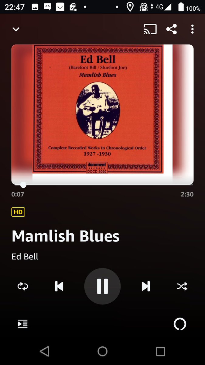 vwtype1965's tweet photo. Amazon Musicは若い世代にはクソらしいが僕のような戦前ブルース大好きアラ還には救いの神のようだ。
その証拠としてEd Bellが聴ける。
いったい世界中で何人の人間が聴くんだ?と思う😆
#EdBell
#prewarblues https://t.co/0VyQsQV7DA