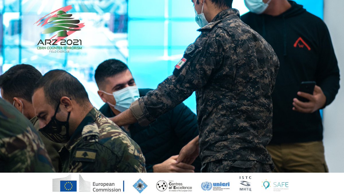 SAFE_Italy's tweet photo. An intense preparations morning for the #ARZ21 Exercise. We are all set to move tomorrow on the field and testing Lebanese Agencies capacities to prevent and face #CBRN risks☢️.

@EU_Commission
@UNICRI
@EUinLebanon
 #ISTC
#SAFE https://t.co/YOJatikmv4