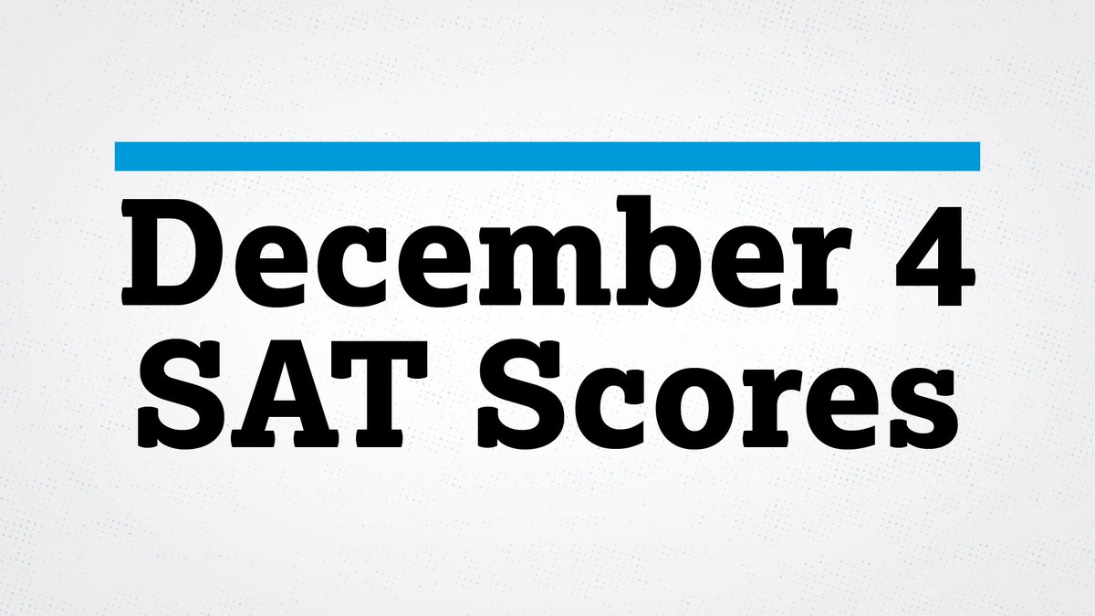 OfficialSAT's tweet photo. Scores from the December 4 SAT will be available beginning December 17. https://t.co/zky318x3Tx https://t.co/COubW2o60k