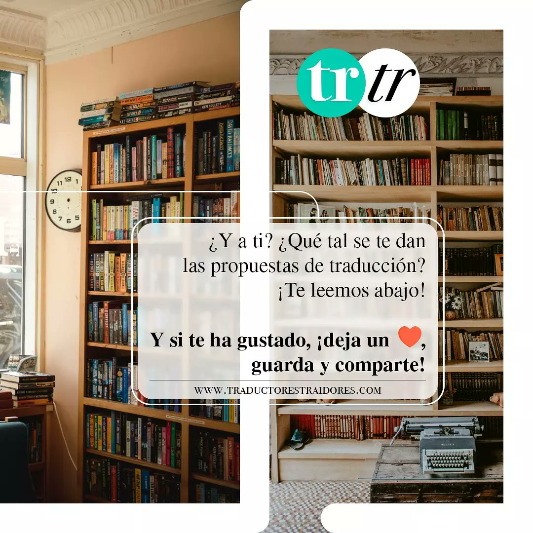 Traductores_tr's tweet photo. 📢 ¿Y a ti? ¿Qué tal se te dan las propuestas de traducción? (2/2)

Texto y diseño de @RafaelAccorint2

#traductorestraidores #idiomas #xl8 #traductor #traducción #traduzione #translator #translation #proofreading #t9n #l10n #g11n #i18n #traducciónliteraria https://t.co/y1qx0Z7xYh