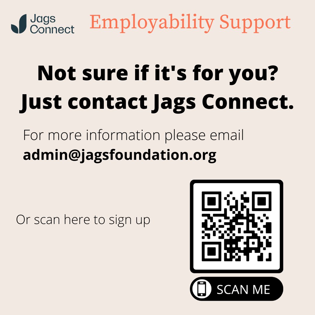 BLBroadGreen's tweet photo. FREE Employability Support Programme Jags Connect
Times are tough these days. See if you qualfy and sign up to get tailored support.
https://t.co/HFCKmbGAFq
Like & share.
#wandsworthgrantfund #employmentsupport #backintowork #jagsconnectemploymentsupport #jagsconnect https://t.co/guoPleixzt