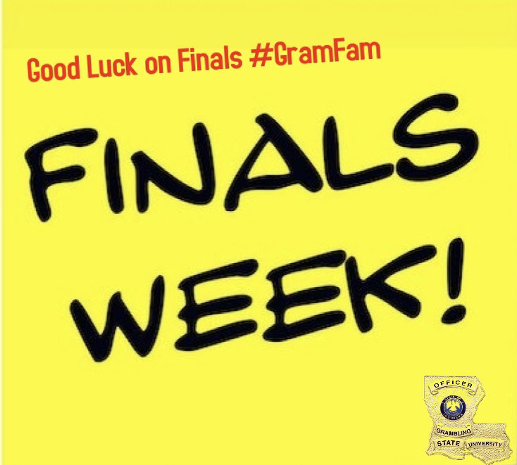 Good Luck #GramFam on your finals this week 📚