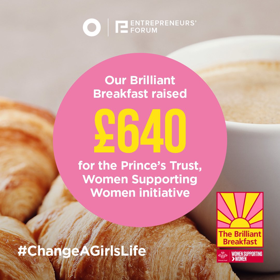 We are so proud to be able to support this amazing charity. In total £839,000 was raised cross the UK, which will help to #ChangeAGirlsLife @PrincesTrust @P_Trust_North @BrilliantBrekky