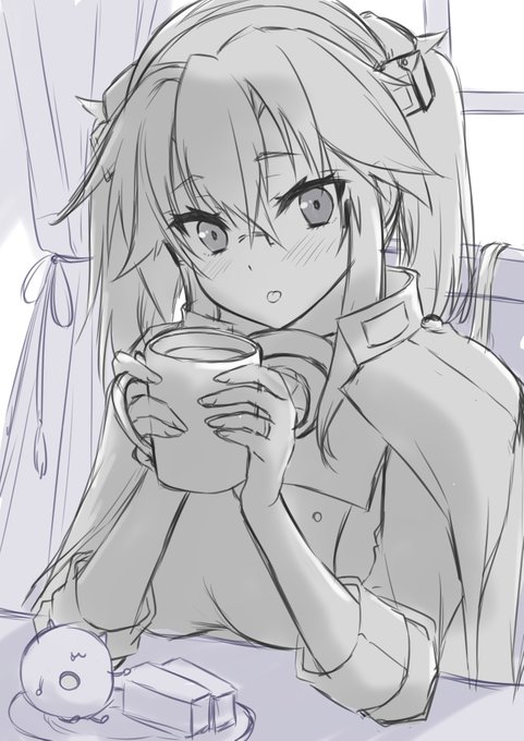 裸じゃない武蔵しゃんのラフです( ˘ω˘ ) 