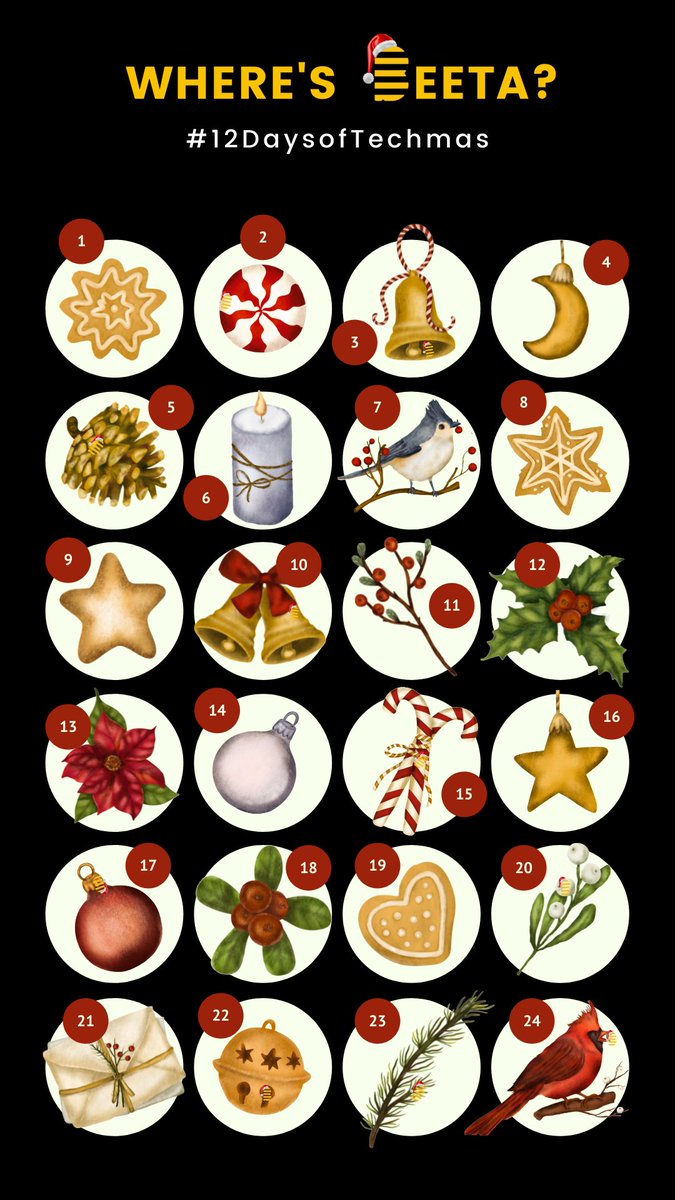 wearebeeta's tweet photo. #12DaysofTechmas🔎 On the sixth day of Christmas Beeta gave to thee, a calendar in the theme of 'Where's Wally?'

There are 10 Beeta bees to find. Go on, you know you want to...👀 https://t.co/VB7YMYo4Qe