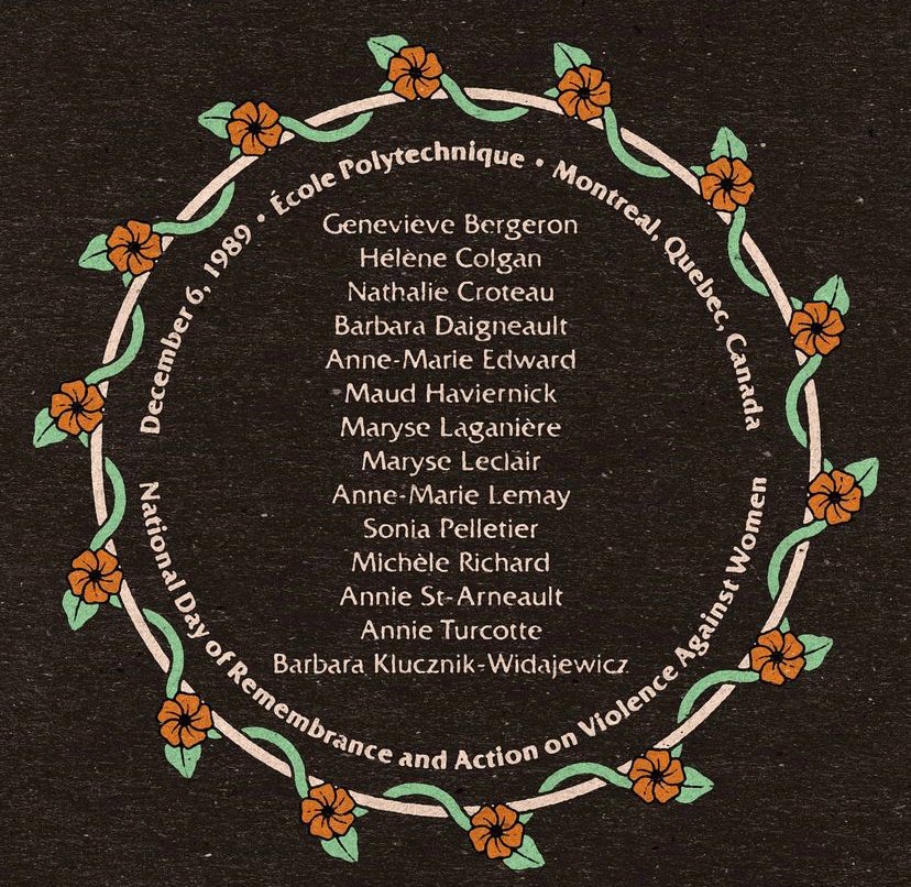 mscarliparsons's tweet photo. Remembering the 14 women killed in a targeted attack on Dec 6th, 1989.  Today we say their names and acknowledge the bright futures cut short only because they were women.  Gendered violence is real &amp; pervasive and it is our obligation to take action and continue the fight. https://t.co/RPr0yJsBQs