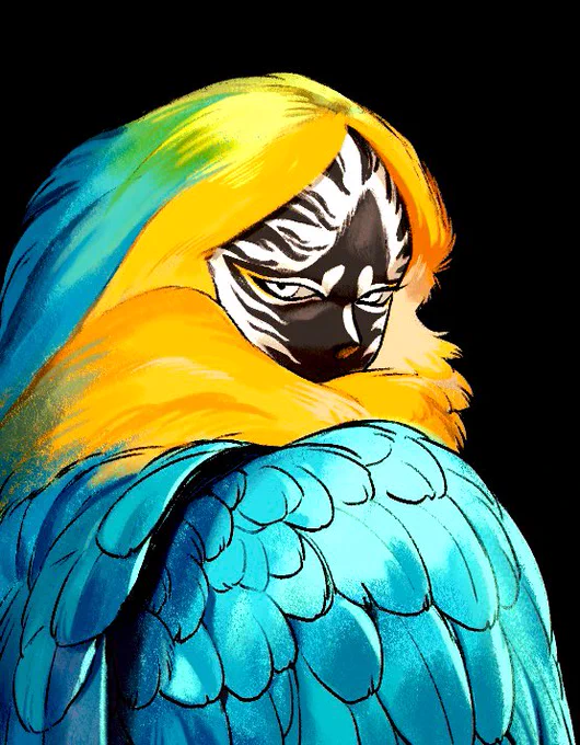 富裕層に観賞用で飼われることが多いコンゴウインコさん🦜 