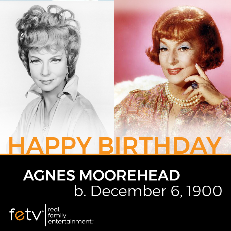 Agnes Moorehead (RIP) was born on this day in 1900. Best known for her iconic role as Endora on #Bewitched, she also appeared on #WagonTrain, #Rawhide, #MarcusWelbyMD, #TheTwilightZone, and many more classic series.

Watch 'Bewitched' weekdays at 12p ET!