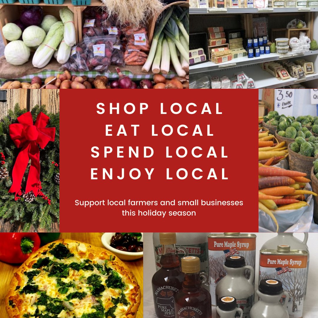 Visit Local Winter Farmers Markets, Farm to Table Restaurants, and Small Businesses in Western Massachusetts this holiday season. 

Check out <a href="/berkgrown/">Grown Berk</a> and @cisa_localhero websites for information about locally grown products.

#shoplocal #farmtotable #berkgrown #cisa_localhero