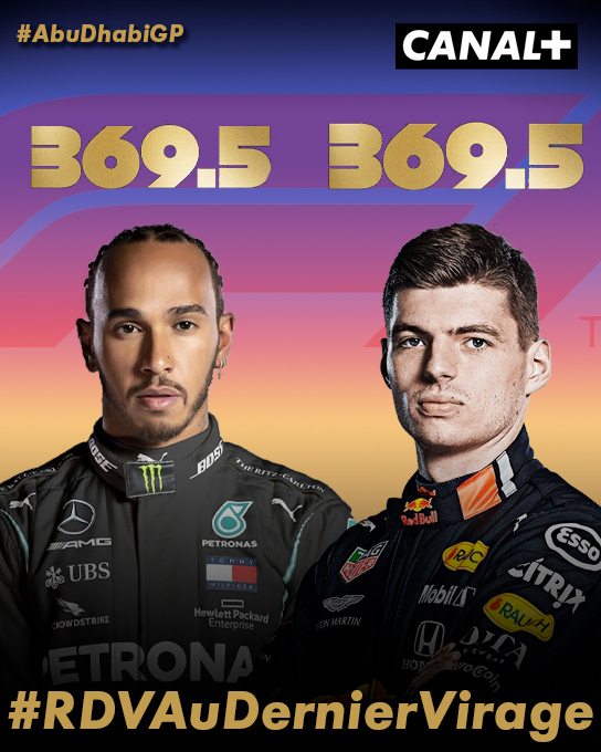CanalplusF1's tweet photo. Qui sera sacré au #AbuDhabiGP ce week-end sur les antennes @canalplus ? 🏆🏁

RT 🔁 si vous êtes #TeamLewis | @LewisHamilton 
FAV 💙 si vous êtes #TeamMax | @Max33Verstappen 

#RDVauDernierVirage 🛣️ https://t.co/3WGGnzG8mr