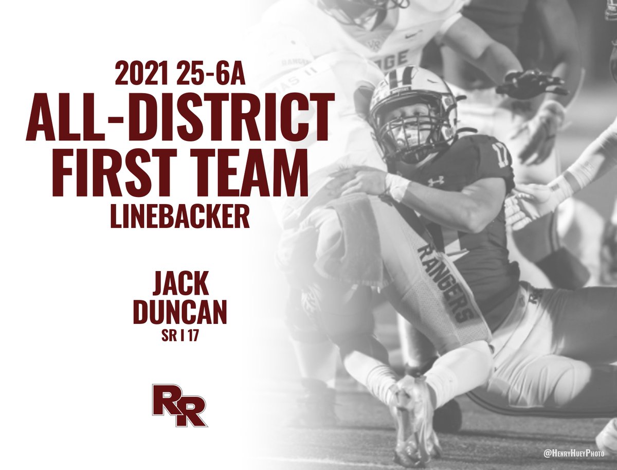 Congratulations to <a href="/jack_Duncan44/">Jack Duncan</a>  on being named First-Team Linebacker for District 25-6A. 

#Brotherhood   #BREAL
