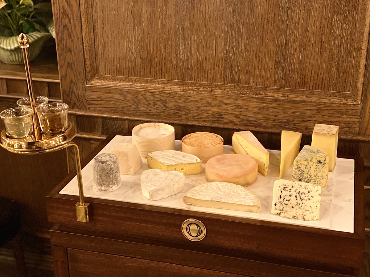 Our cheese trolley makes for the perfect mid-week treat 🧀 #ormer #ormermayfair #mayfair #mayfairlondon #cheese #cheeseboard #cheeseplatters #cheeselover #flemings