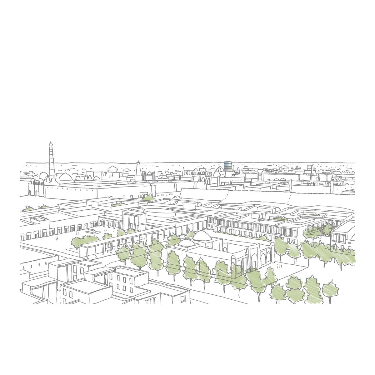 End of Year Review – Mevaston Hotel, Uzbekistan
Together with our Almaty office we have been commissioned to produce a masterplan for a new hotel complex in the Historic city of Khiva in Uzbekistan.  
#ichankala #khiva #uzbekistan #caravanserai   #endofyearreview2021
