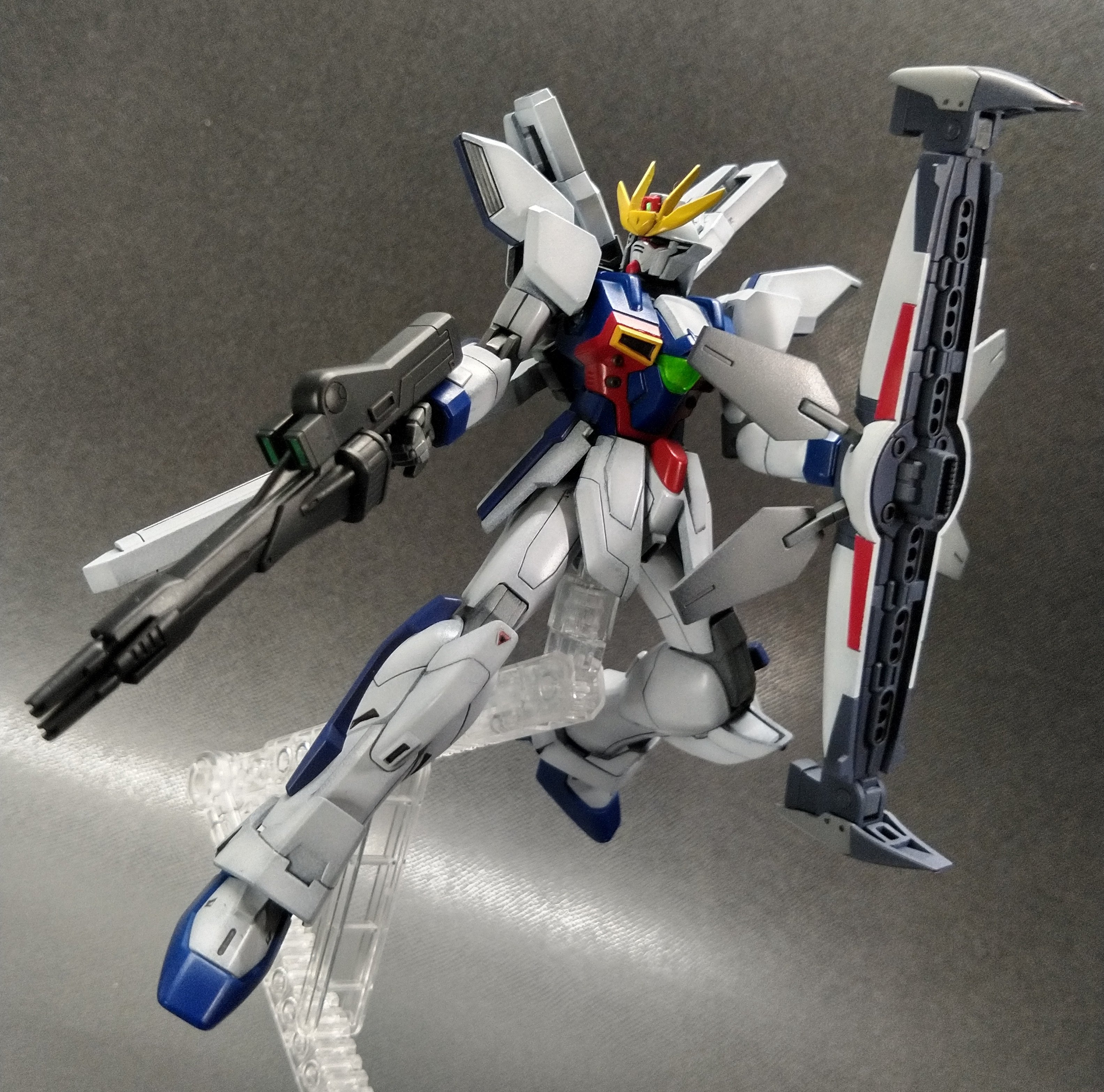 えぞ Hgawガンダムxディバイダー完成しました トップコート 半光沢クリアー 頭部ブレードアンテナ ハイパーバズーカはプラ板にてスクラッチ 頼んだぞ ガロード ガンプラ Hgawガンダムxディバイダー ジャミル ニート T Co Pw5znuhwar