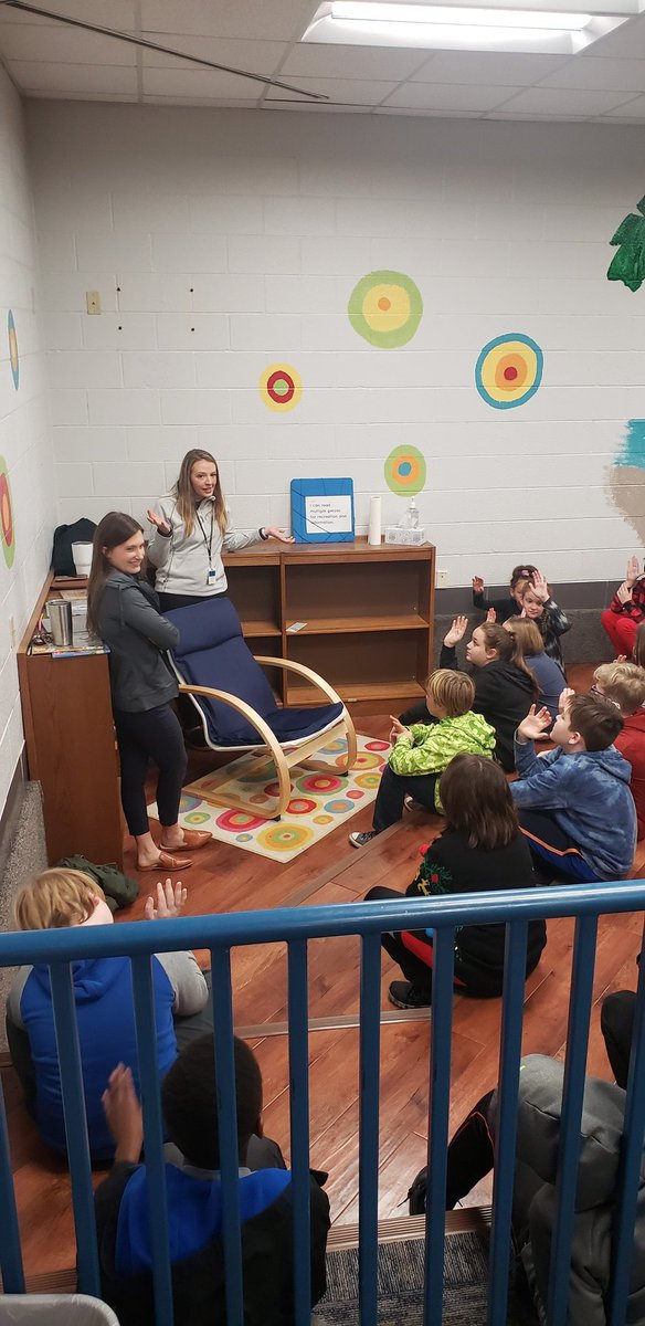 EisWorkforce's tweet photo. Morningside Elementary 4th and 5th graders heard about careers in Engineering and careers at Altec Industries from Katy Howlett and Brooklyn Russell. #futureproblemsolving @AltecInc @EtownKySchools https://t.co/qhRsrdsP8y