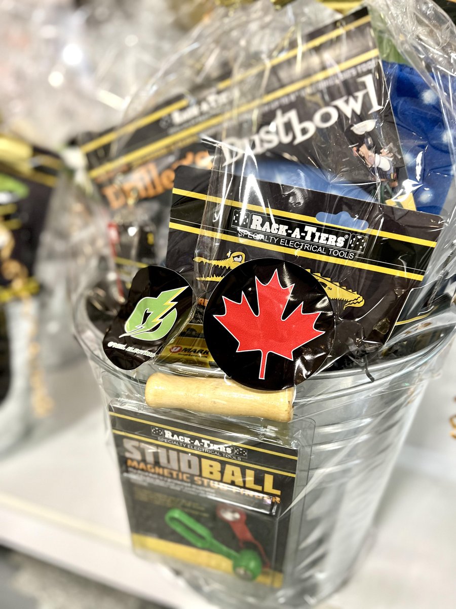 ONEILELECTRIC's tweet image. Rack-A-Tiers #CounterDay at our #Woodbridge location this morning! Come &amp;amp; pick up your @RackATiers or #Ortech String Light #holiday basket before it sells out!
#GiftBasket #Electrical #Lighting #Wholesale #Distribution #GTA #Vaughan #Scarborough #ONeil #ONeilElectric