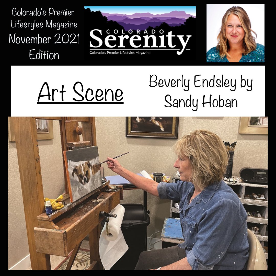 COSerenityMag's tweet photo. Our featured artist from the November edition is Beverly Endsley. Learn more about her art in Sandy Hoban’s Art Scene article at https://t.co/s8QBKZ5wrT. https://t.co/uDqHOnWsrG
