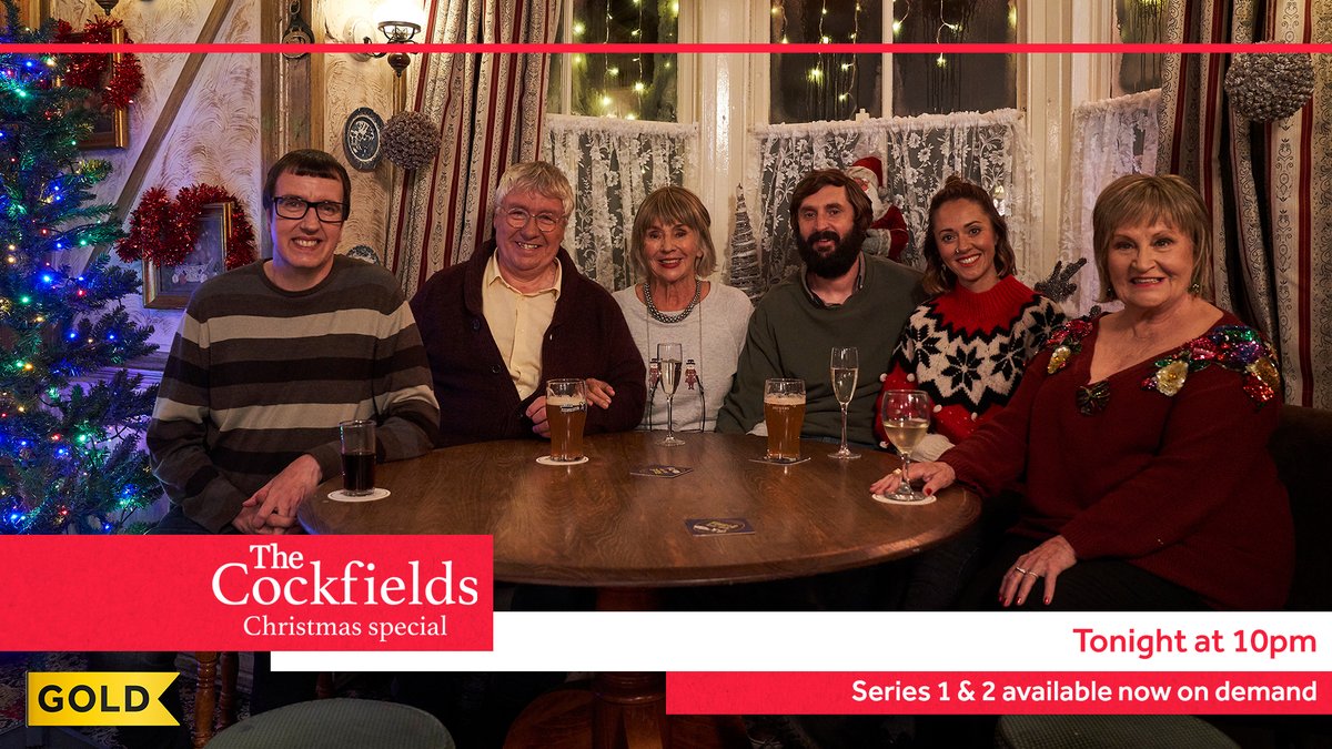 goldchannel's tweet photo. We're getting you in the festive spirit tonight with an hour-long Christmas special of #TheCockfields. https://t.co/r1CfbgDW7H